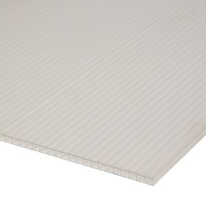 Image of Roof pro Clear Polycarbonate Multiwall Roofing sheet (L)2m (W)1000mm (T)16mm