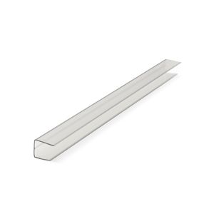 Image of Polywall Polywall Clear C Profile Capping strip (L)2m (W)16mm