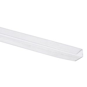 Image of Polywall Clear C Profile Capping strip (L)3m (W)100mm (T)1.4mm