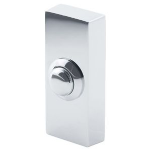 Image of Byron Chrome Chrome effect Wired Bell push
