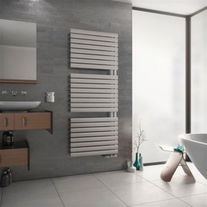 Image of Ximax Fortuna Open 788W Electric White Towel warmer (H)1164mm (W)600mm