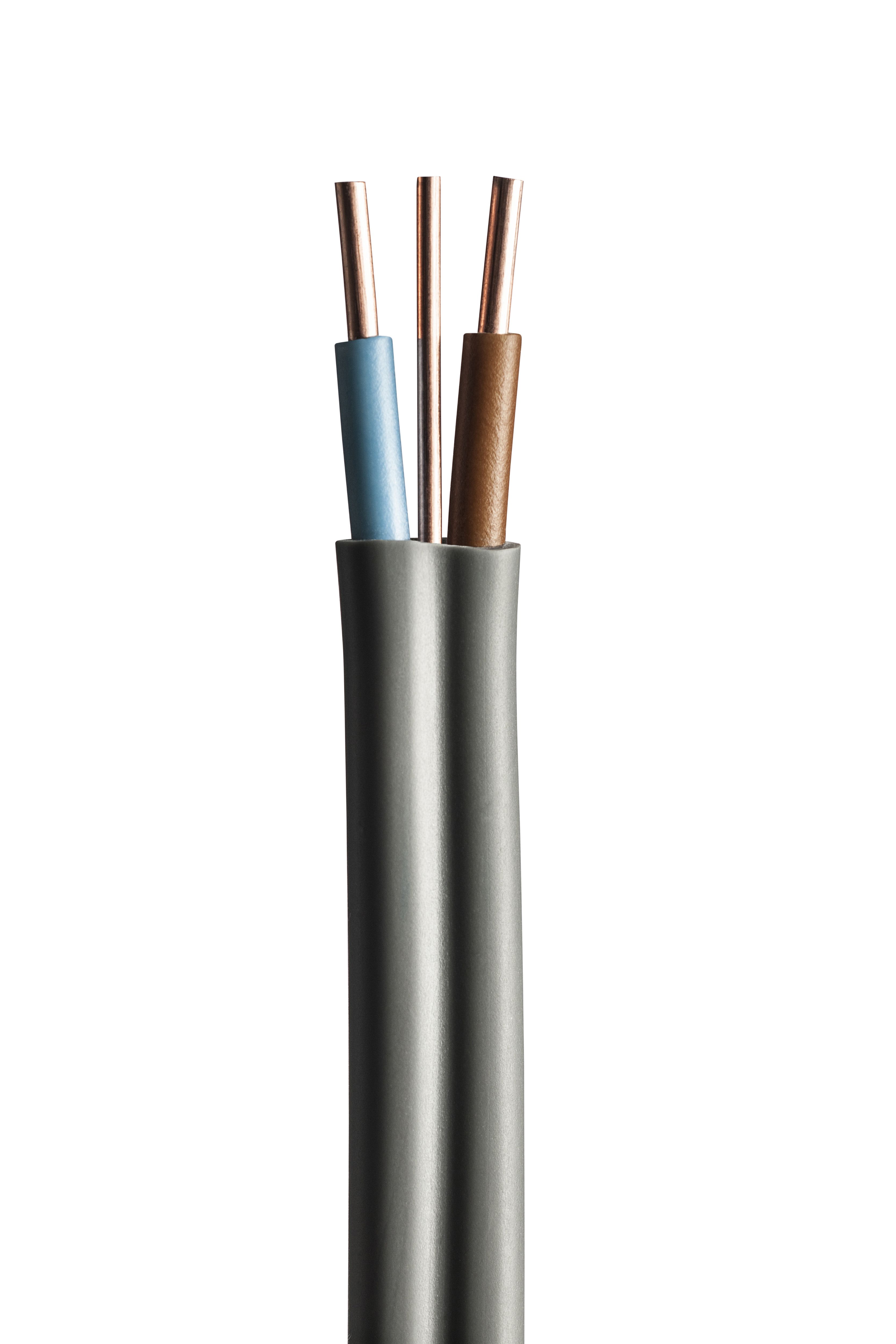 Prysmian 6242YH Grey 2-core Twin & earth Cable 2.5mm² x 10m