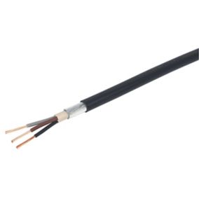 Prysmian 6943X Black 3-core Armoured Cable 2.5mm² x 25m