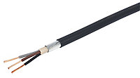 Prysmian 6943X Black 3 core Cable 2.5mm² x 25m