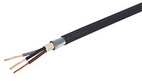 Prysmian 6943X Black 3-core Multi-core cable 4mm² x 25m