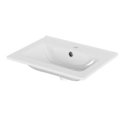 Pyxis Ceramic Central Worktop with integrated basin (W)610mm