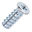 PZ Zinc-plated Hinge screw (Dia)6mm (L)16mm, Pack of 100