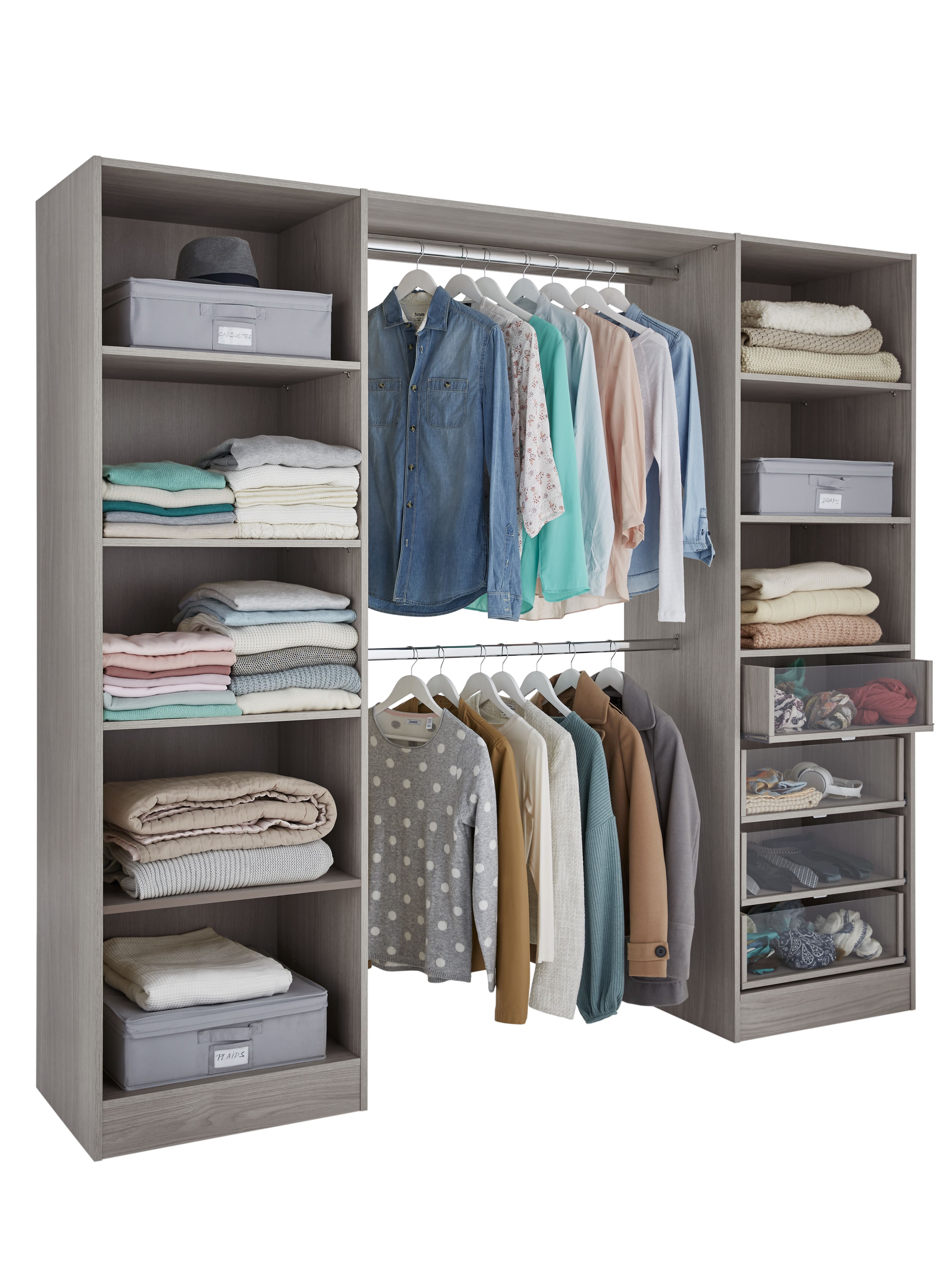 Large 2024 grey wardrobe