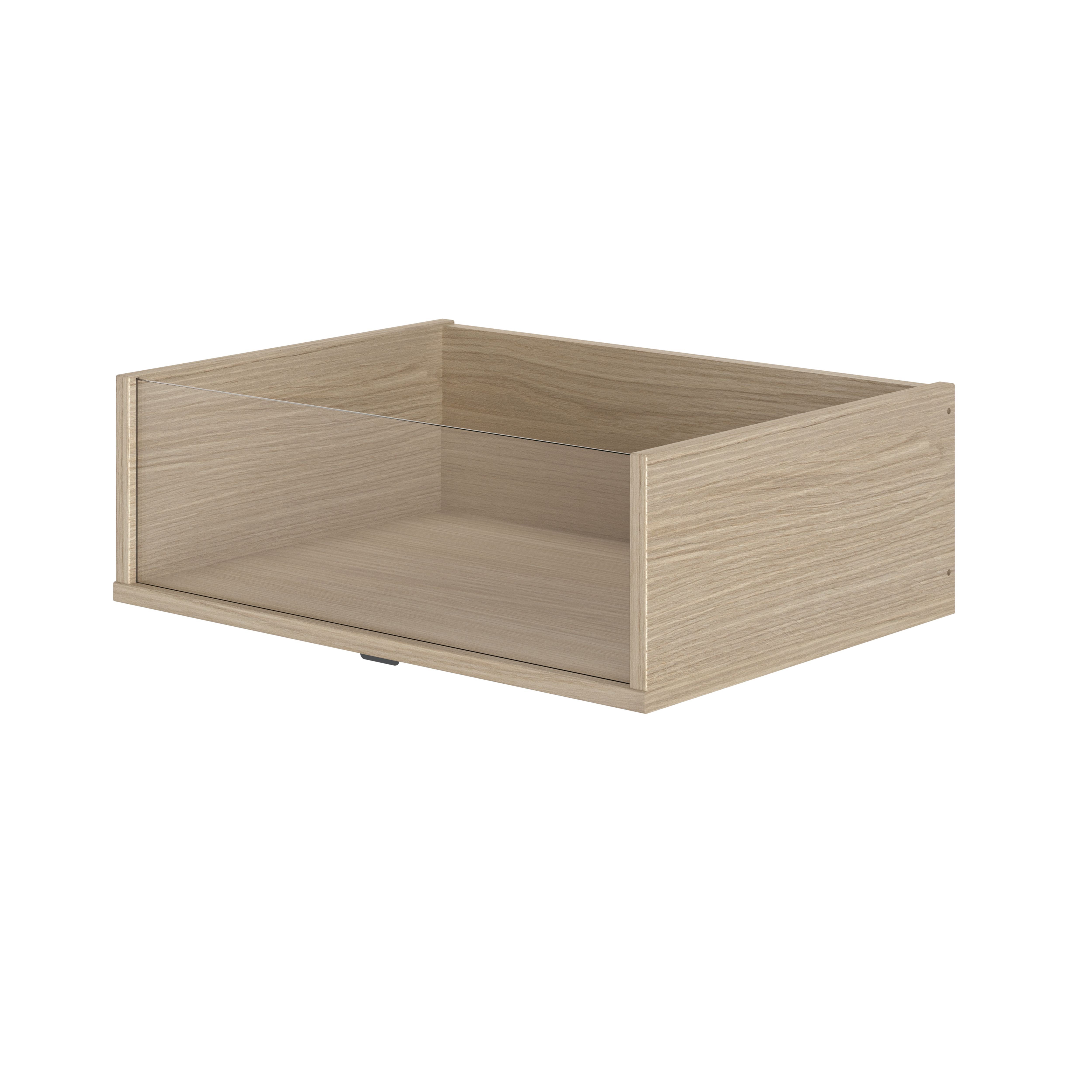Qazar Matt light oak effect Large Wardrobe storage unit (H)2000mm (L)2200mm (W)2200mm (D)480mm