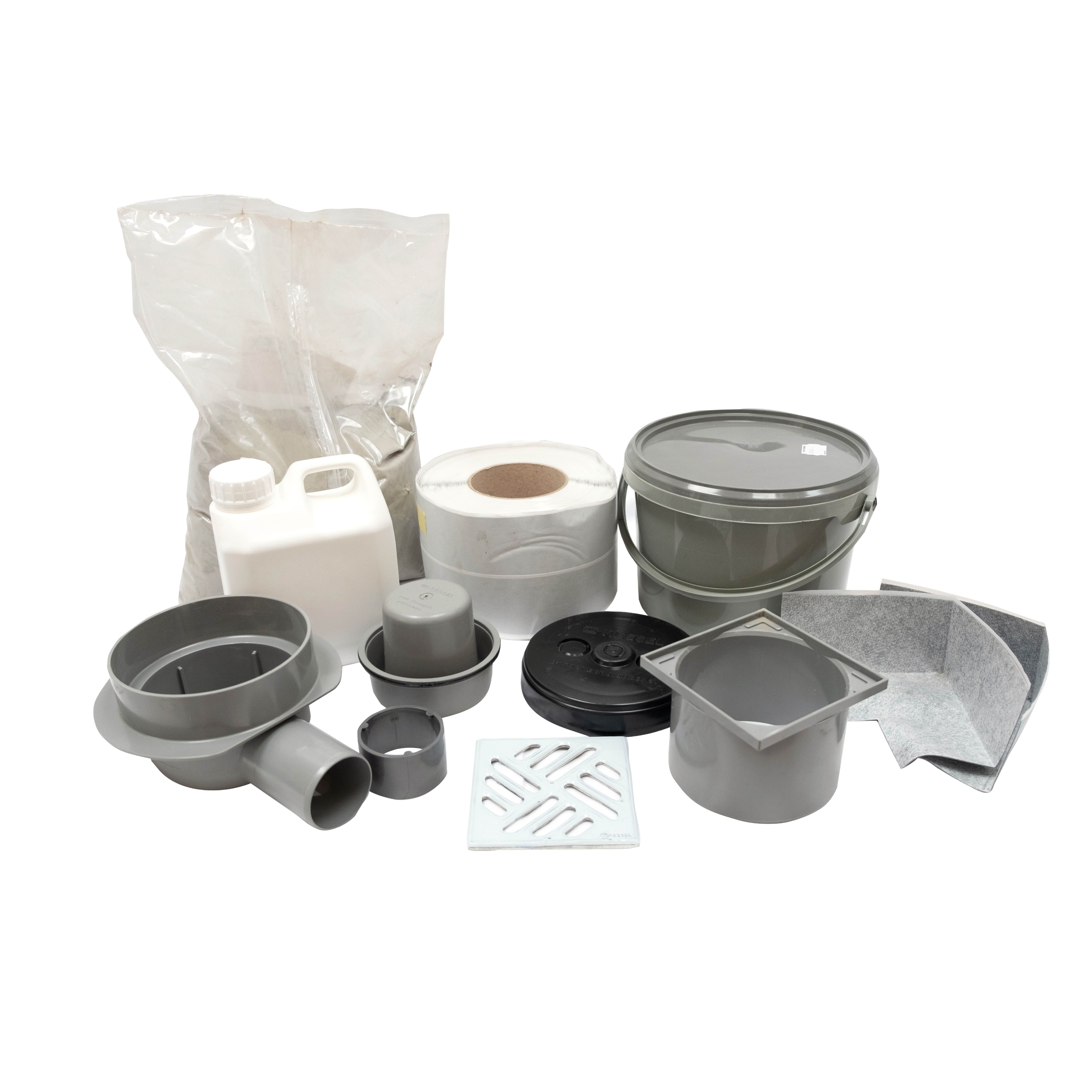 Qboard Liquid line Wet room installation kit (L)400mm (W)300mm
