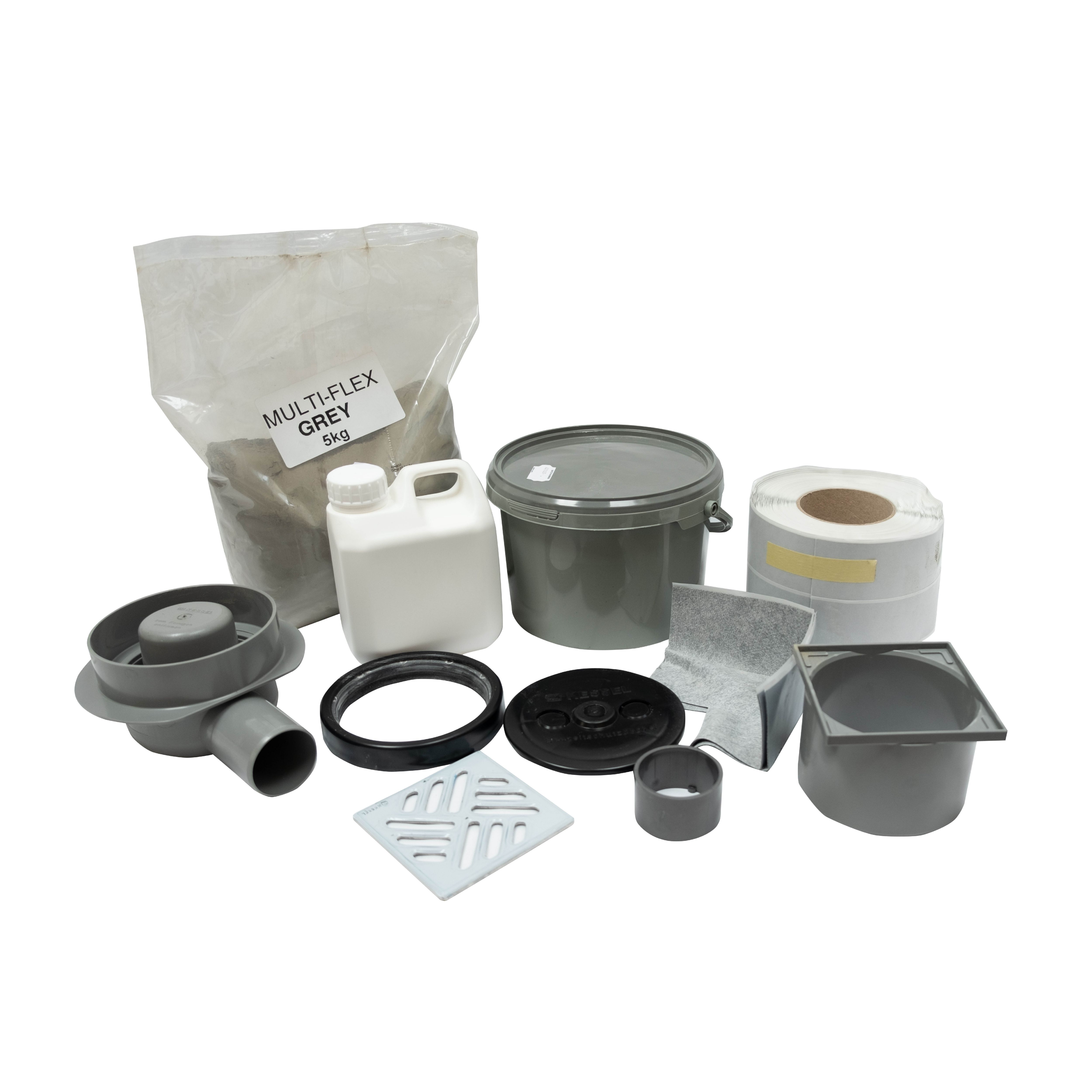 Qboard Liquid Wet room installation kit (L)400mm (W)300mm