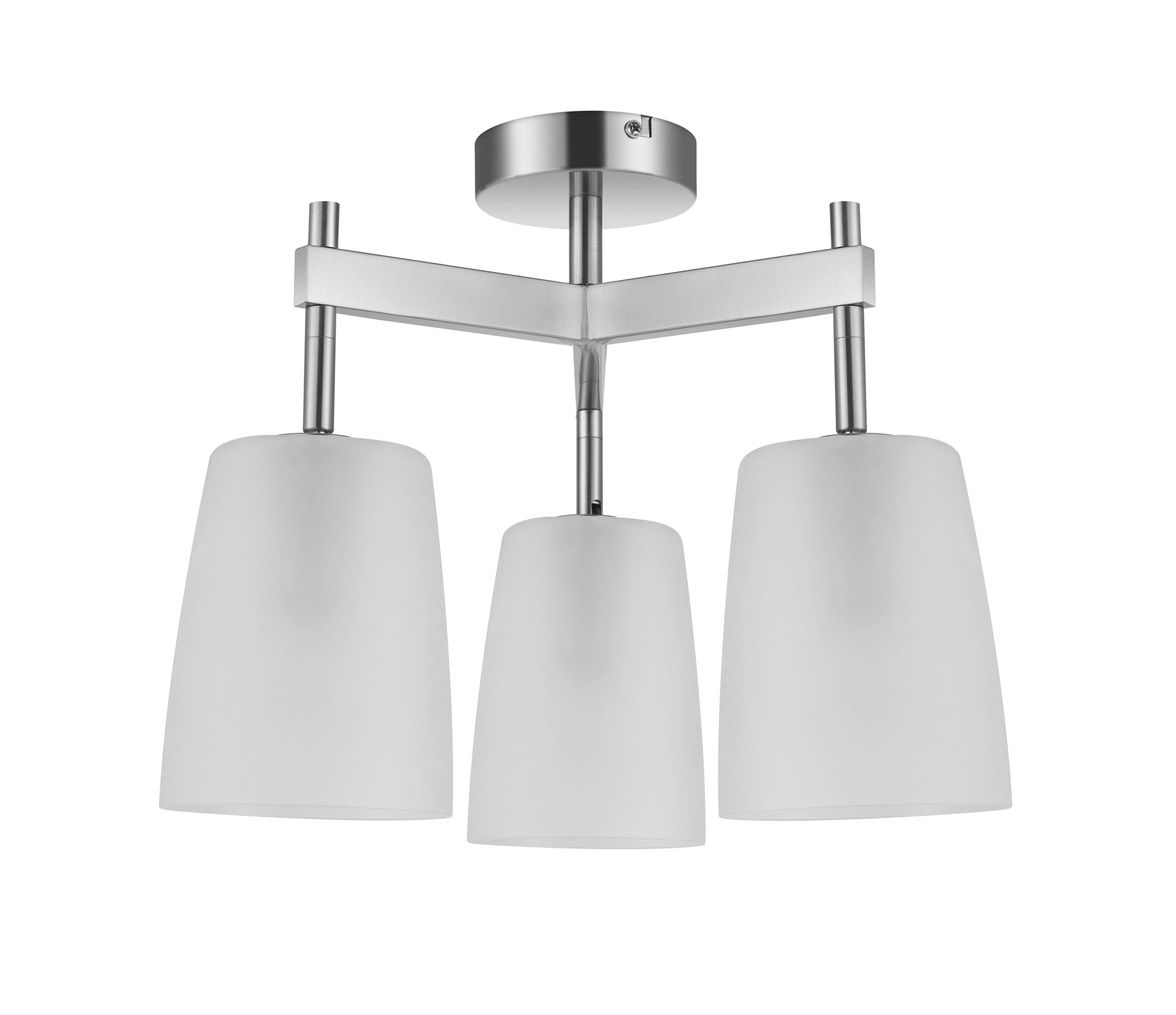 Quadryx Satin nickel effect 3 Light Spotlight