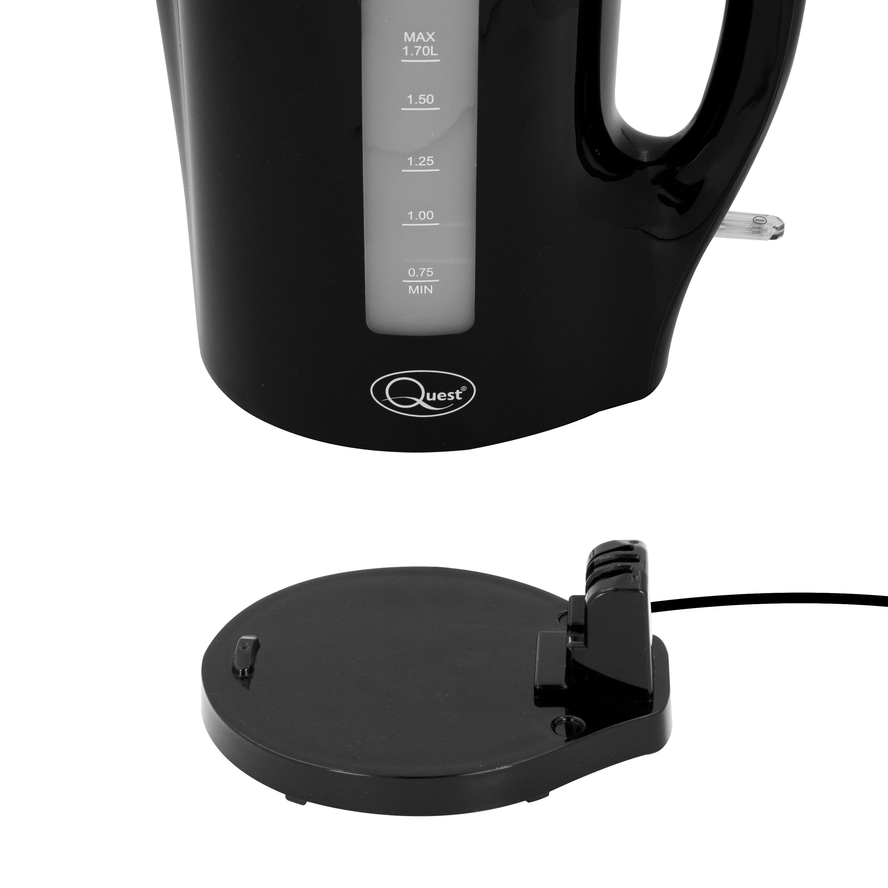 Quest Black 1.7L Kettle