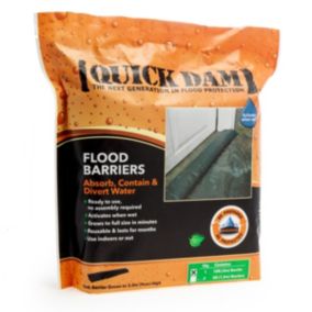 Quick Dam Water activated Black Flood barrier (W)3m