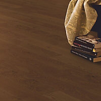 Quick-step Cadenza Cognac Oak effect Real wood top layer flooring, 1m² Pack