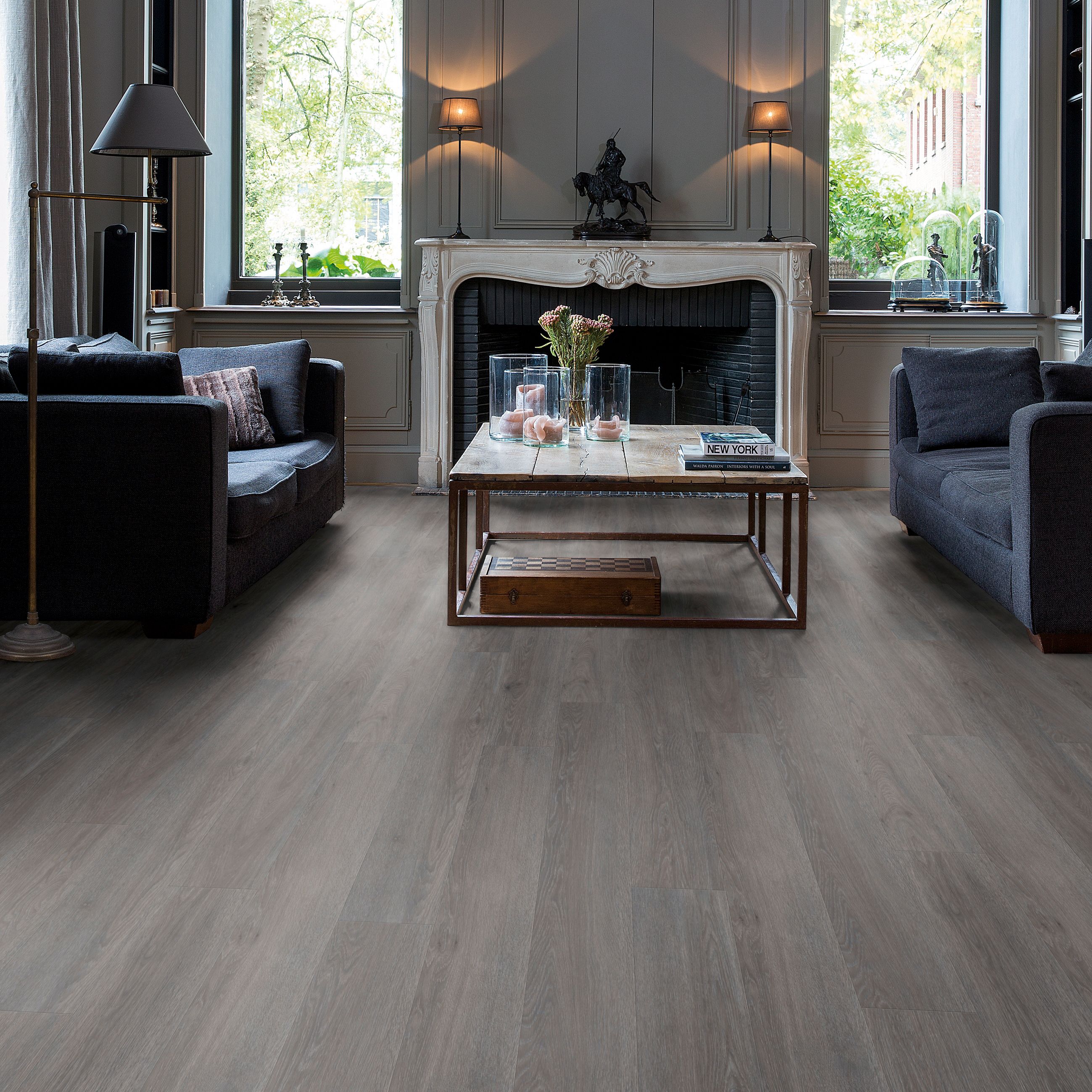 Quick-step Paso Smokey oak Wood effect Luxury vinyl click Flooring, 2.128m²