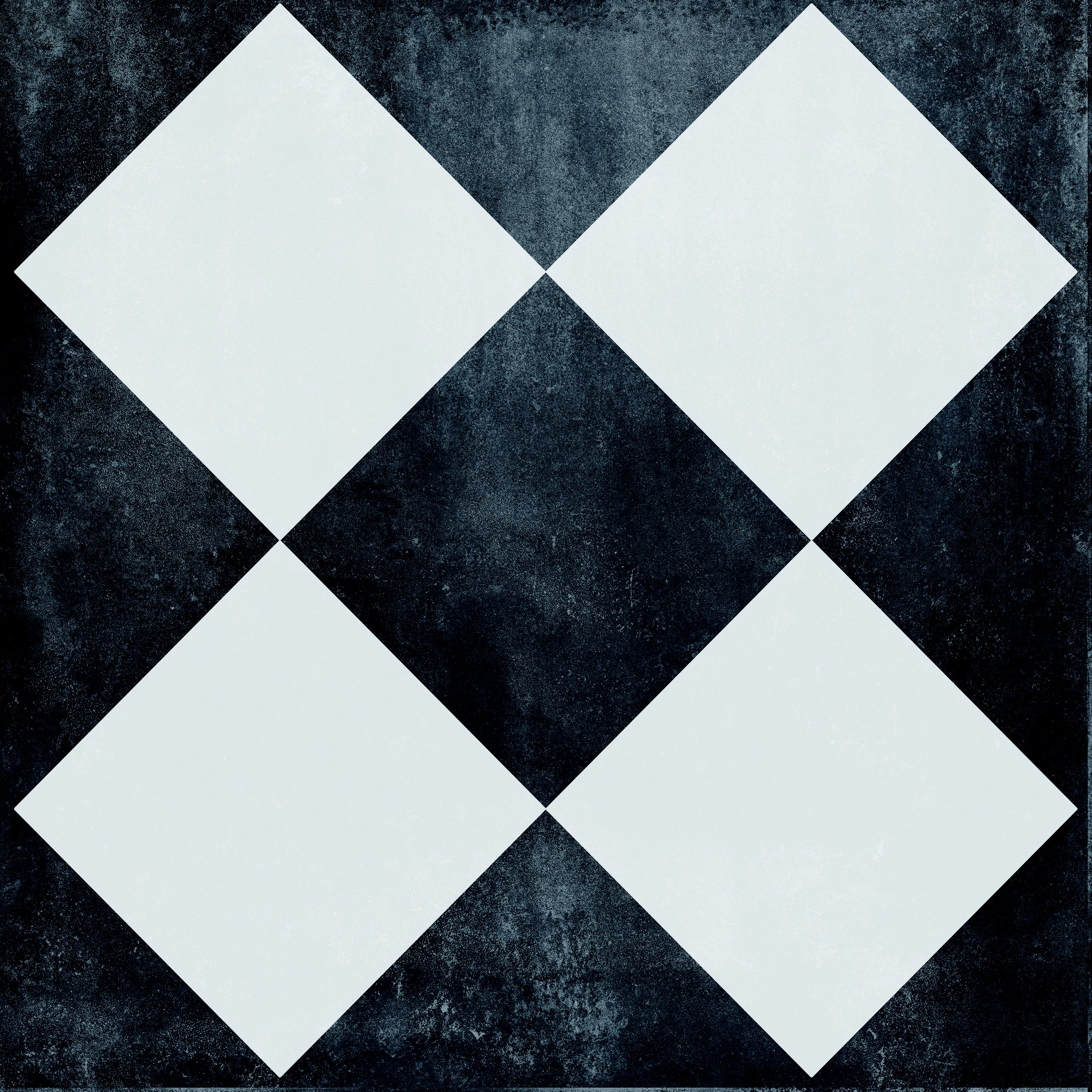 Radford Black & white Matt Patterned Porcelain Outdoor Floor Tile, Pack of 2, (L)604mm (W)604mm