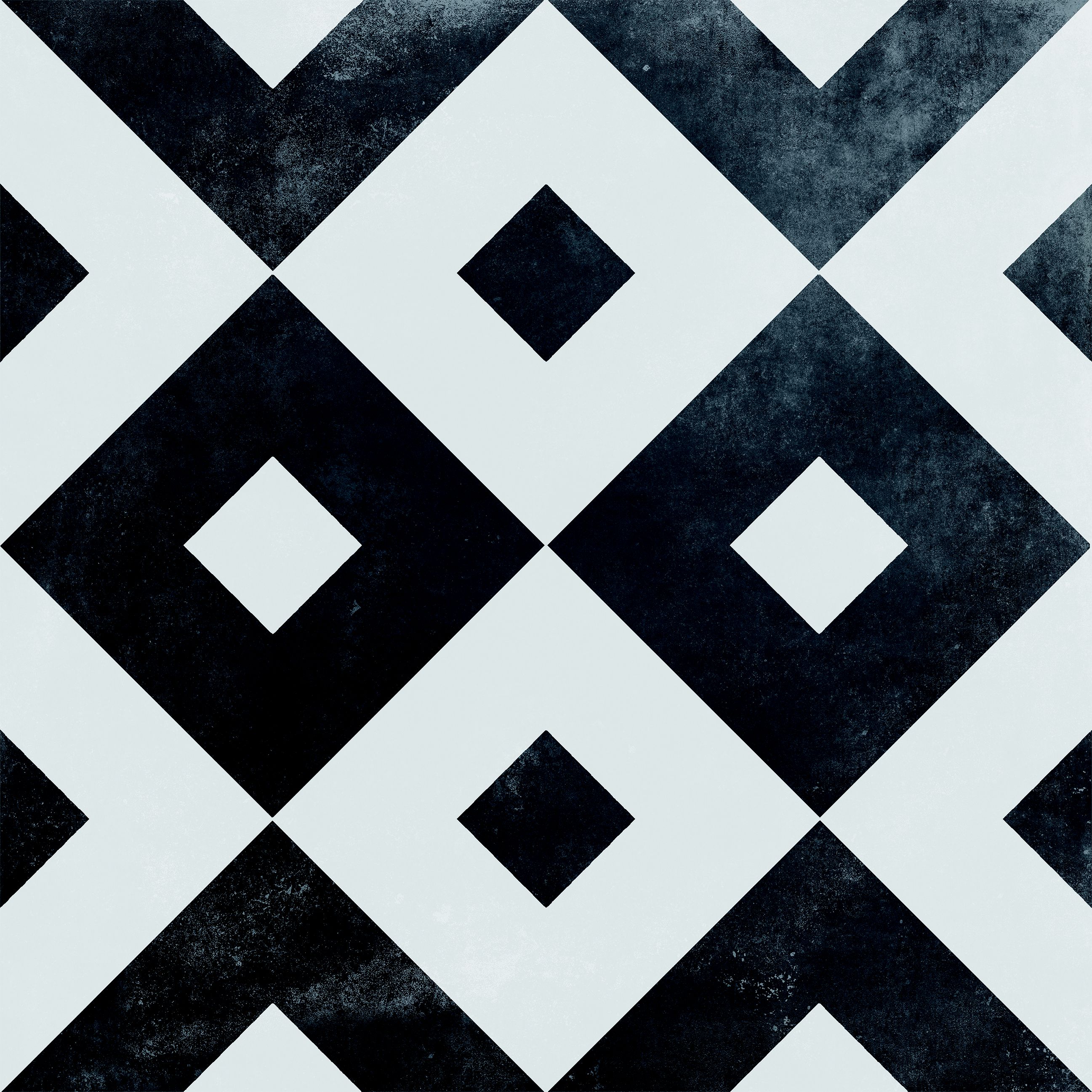 Radford Black & white Matt Patterned Porcelain Outdoor Floor Tile, Pack of 2, (L)604mm (W)604mm