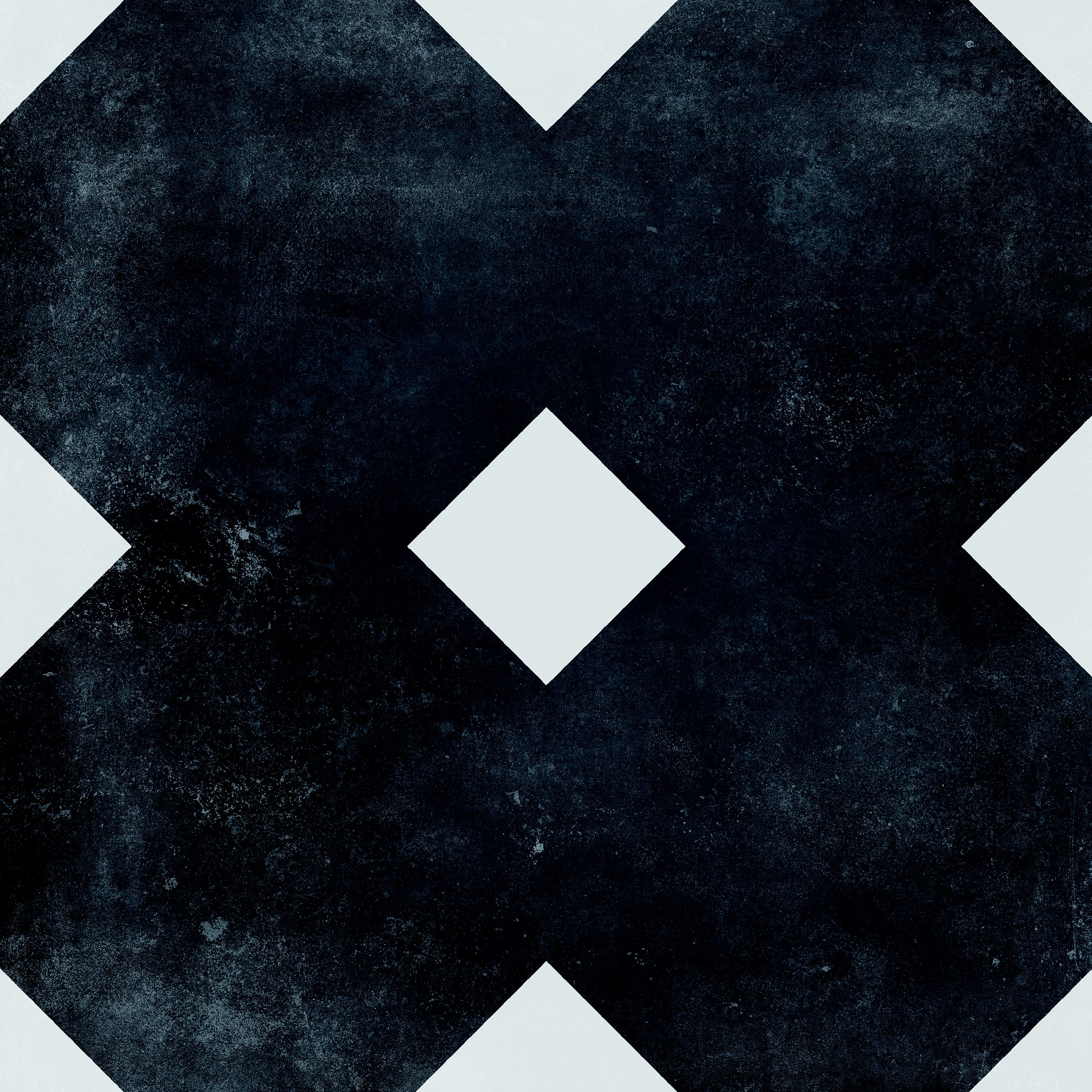 Radford Black & white Matt Patterned Porcelain Outdoor Floor Tile, Pack of 2, (L)604mm (W)604mm
