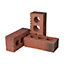 Raeburn Jacobite Rough Red Perforated Facing brick (L)215mm (W)102.5mm (H)65mm