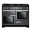 Rangemaster Professional Deluxe PDL110DFFSLC Slate Freestanding Dual fuel Range cooker with Gas Hob