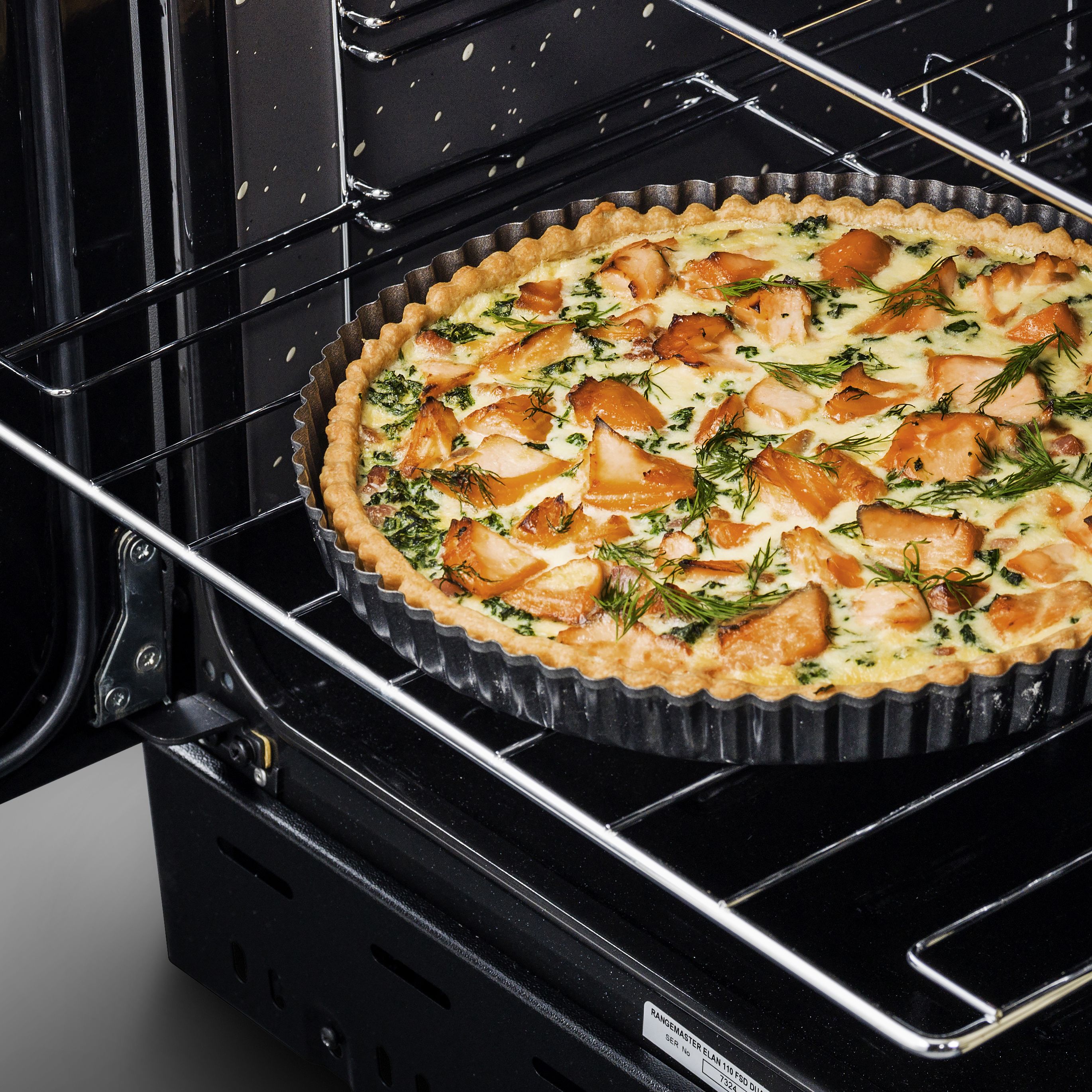 Rangemaster PROP110DFFSS/C Freestanding Electric Range cooker with Gas Hob - Stainless steel effect