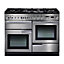Rangemaster PROP110DFFSS/C Freestanding Electric Range cooker with Gas Hob - Stainless steel effect