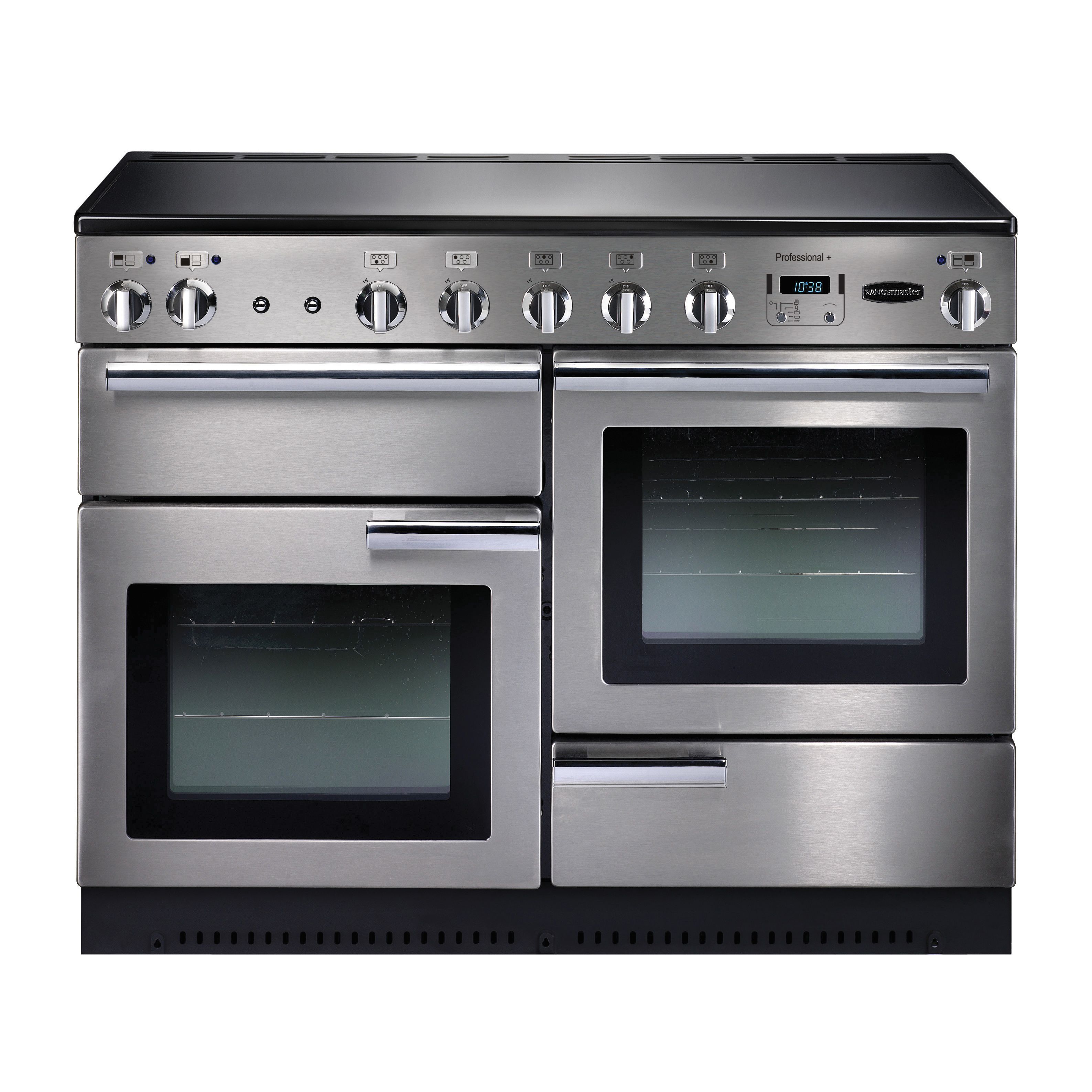 Rangemaster PROP110EISSC Freestanding Electric Range cooker with Induction Hob - Stainless steel effect