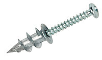 Rawlplug Self drill Zinc-plated Metal Plasterboard fixing (Dia)13mm (L)32mm, Pack of 100