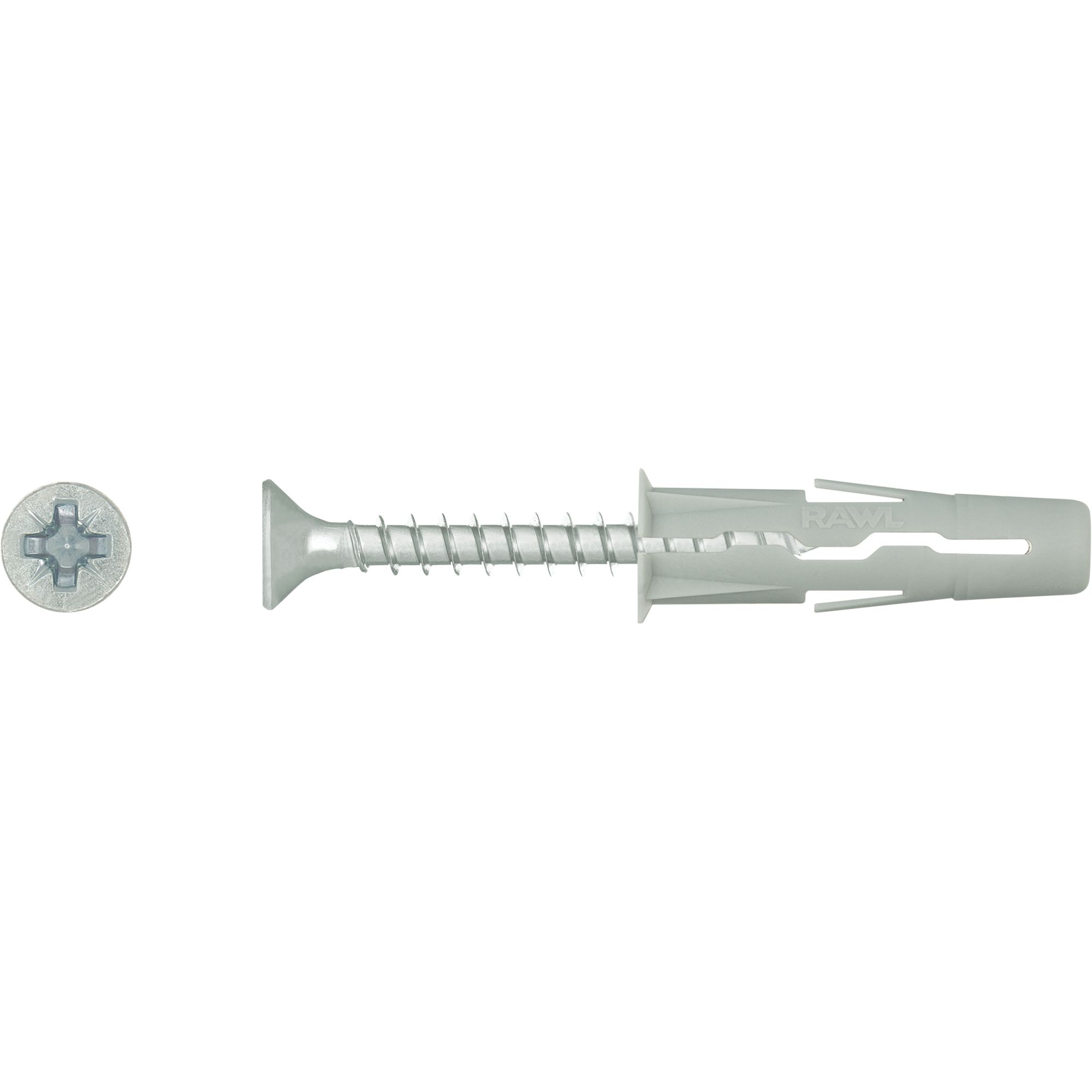 Rawlplug Uno Grey Multi-purpose screw & wall plug (Dia)10mm (L)36mm, Pack of 50