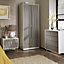 Ready assembled Contemporary White Double Wardrobe (H)1970mm (W)740mm (D)530mm