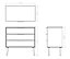 Ready assembled Matt grey & white 3 Drawer Chest of drawers (H)740mm (W)765mm (D)395mm