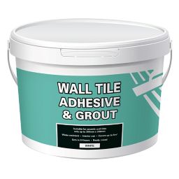 Ready mixed White Wall tile Adhesive & grout, 13.1kg