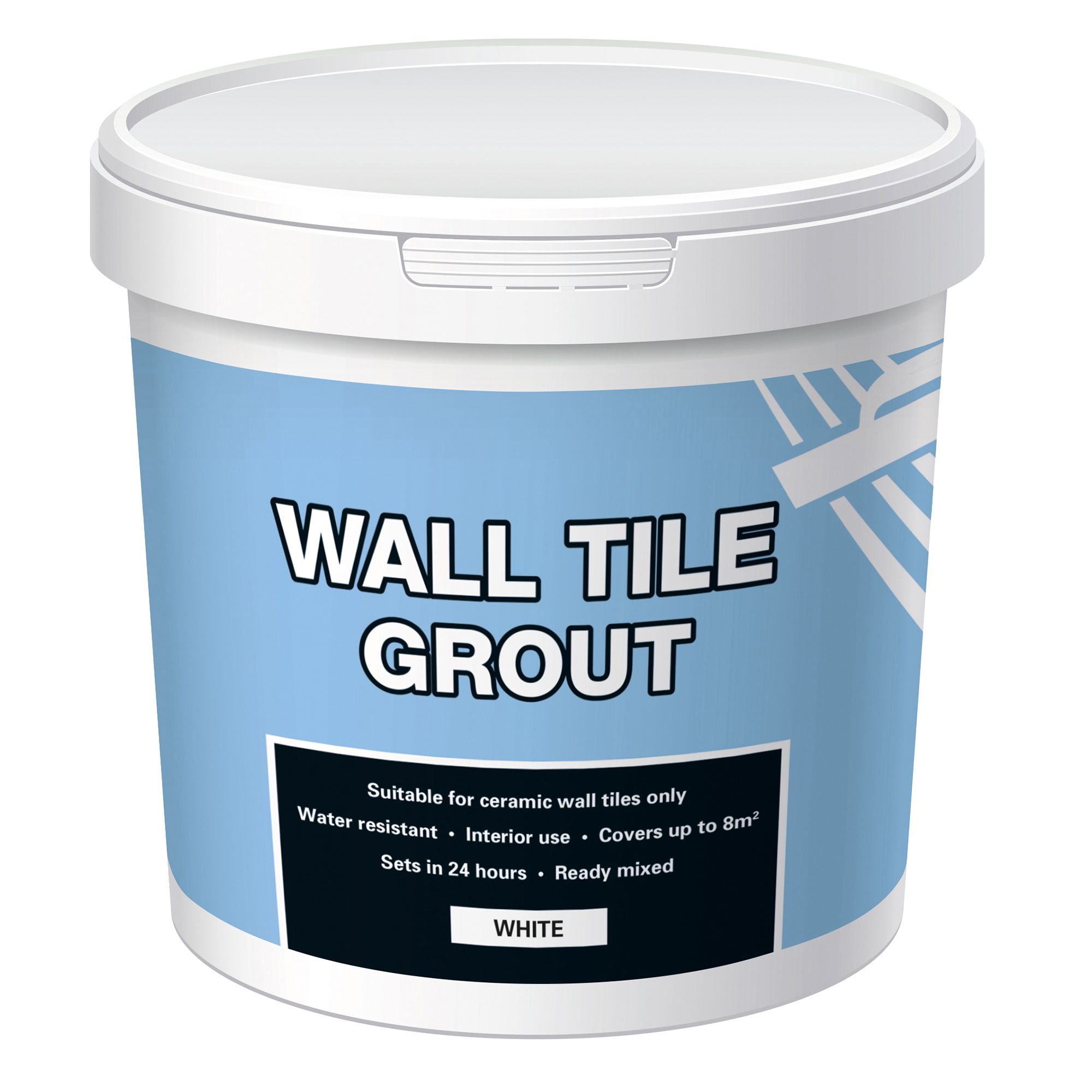 Ready mixed White Wall tile Grout, 1kg Tub Tradepoint