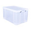 Really Useful Clear 84L Plastic Storage box & Lid