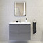 Rectangular Illuminated Bathroom mirror (H)650mm (W)500mm