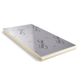 Recticel Instafit Polyisocyanurate Insulation board, Pack of 7 (L)1200mm (W)600mm (T)25mm