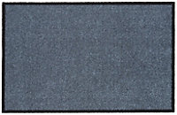 Recylon Grey Plain Heavy duty Mat, 120cm x 67cm