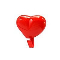 Red ABS plastic Single Hook