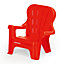 Red & Blue Plastic Kids chair