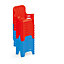 Red & Blue Plastic Kids chair