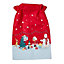 Red Felt Santa & friends Christmas sack 59cm