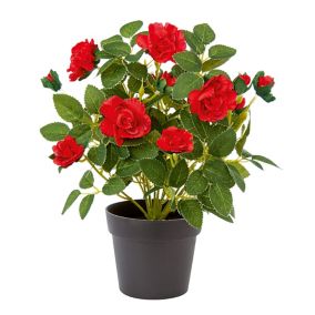 Red Rose Artificial plant, 27cm