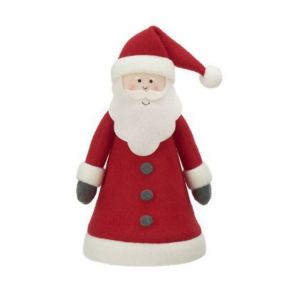 Red & white Felt & polyester (PES) Triangular Santa Tree topper