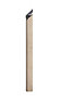 Reflections Contemporary Unfinished Oak Intermediate newel post (H)1400mm (W)82mm