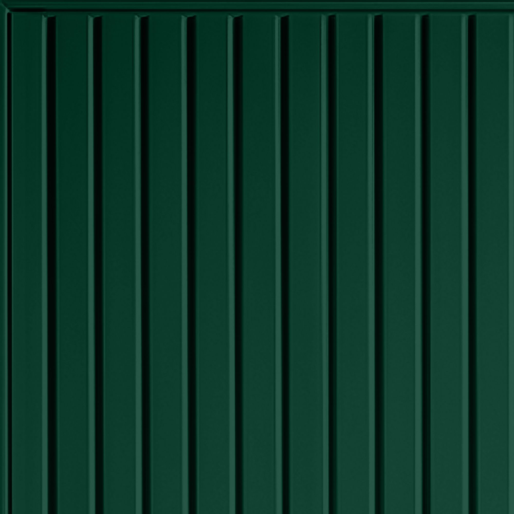 Regency Vertically ribbed Up & over Moss green Retractable Garage door, (H)2039mm (W)2424mm (T)40mm