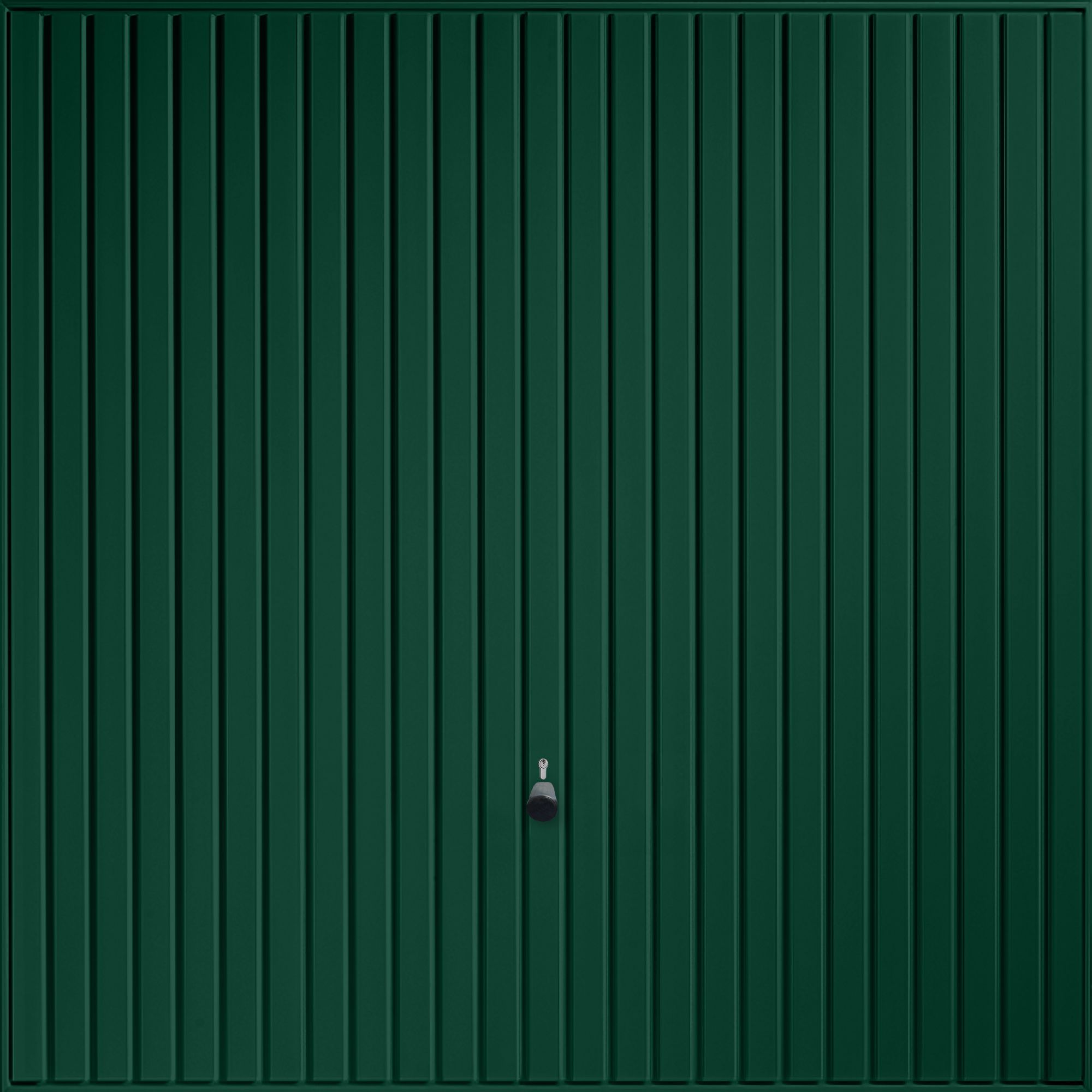 Regency Vertically ribbed Up & over Moss green Retractable Garage door, (H)2194mm (W)2579mm (T)40mm