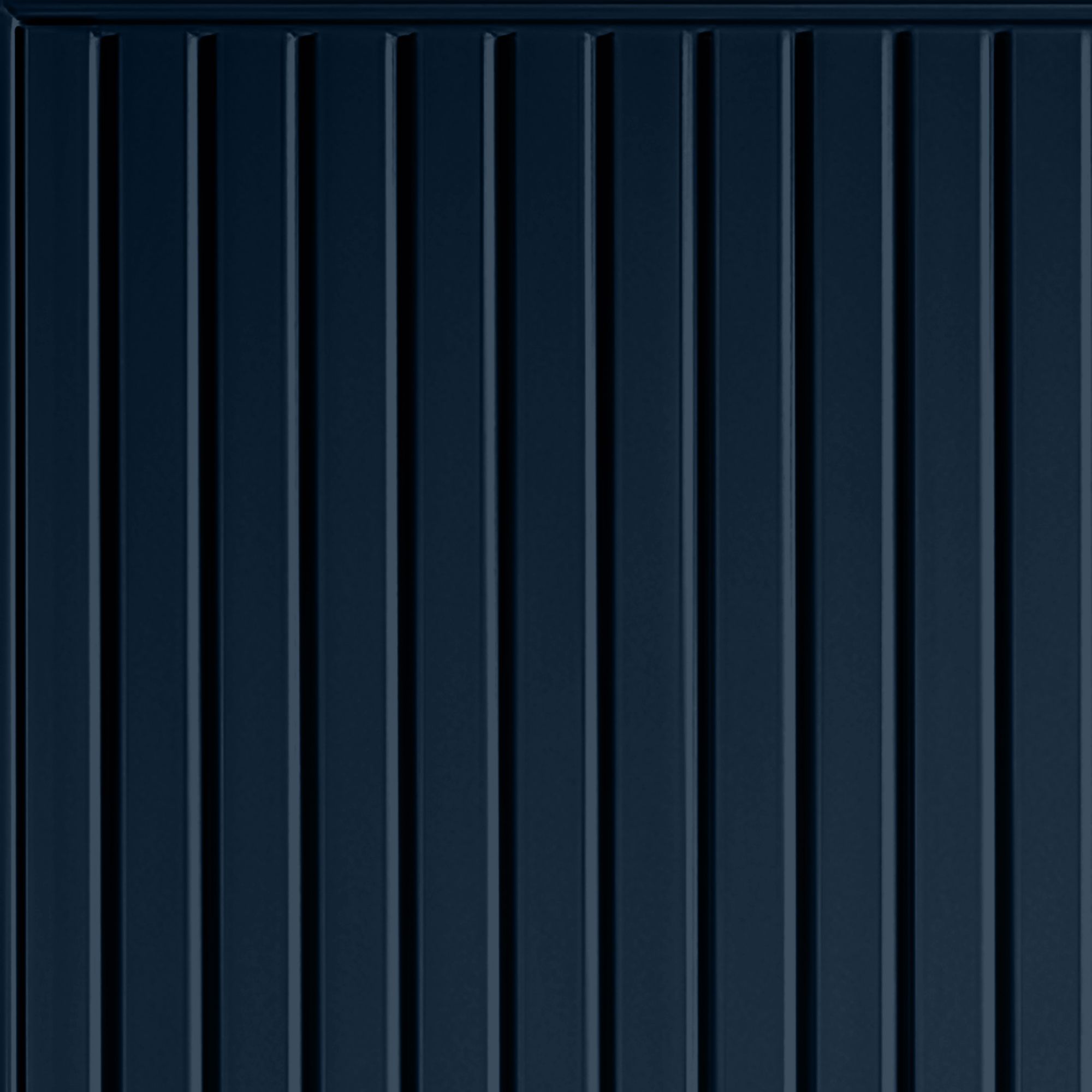 Regency Vertically ribbed Up & over Steel blue Canopy Garage door, (H)2039mm (W)2274mm (T)40mm