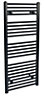 Reina Black Towel warmer (W)500mm x (H)1100mm