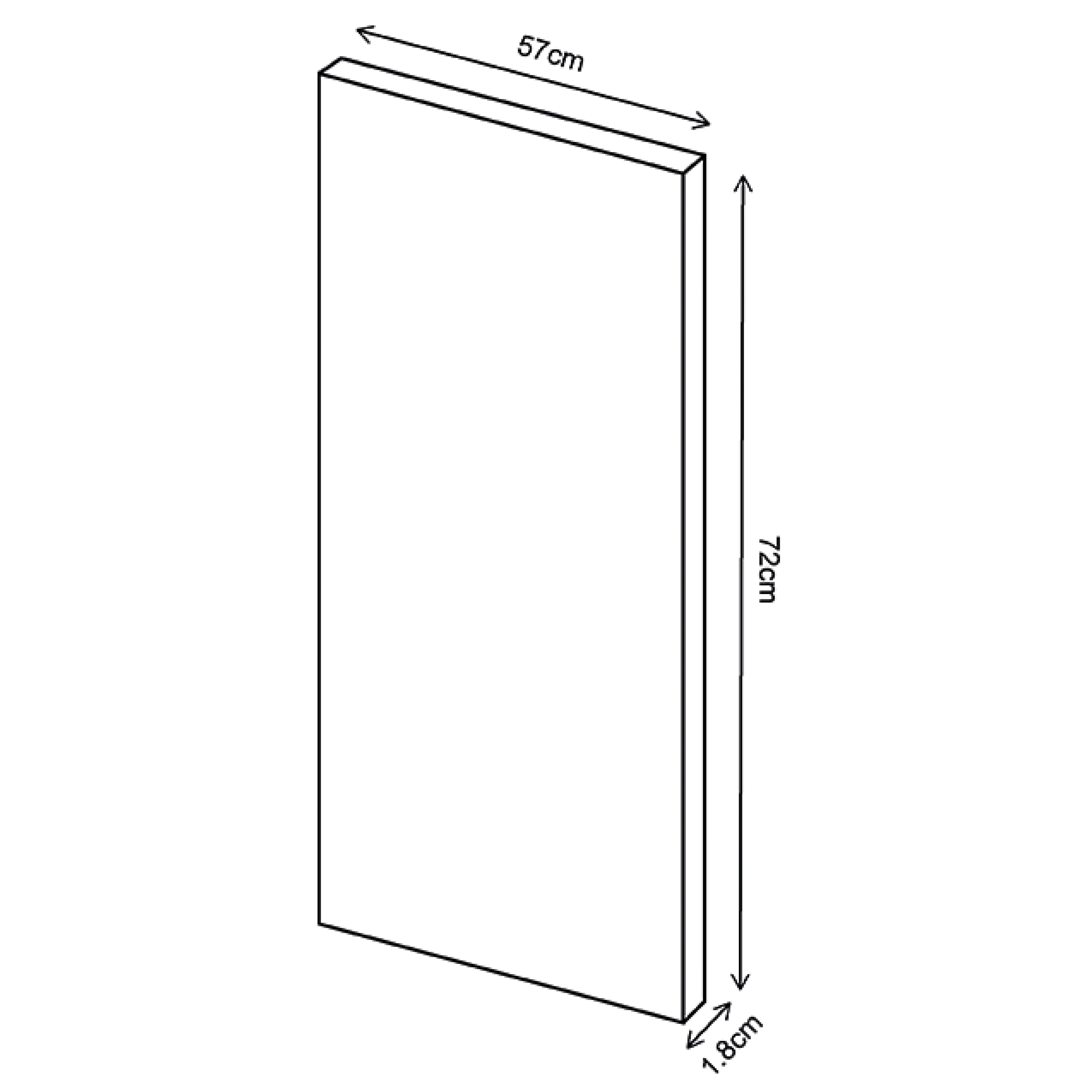 REP MULTI DRAWER/BASE END PANEL LH RED